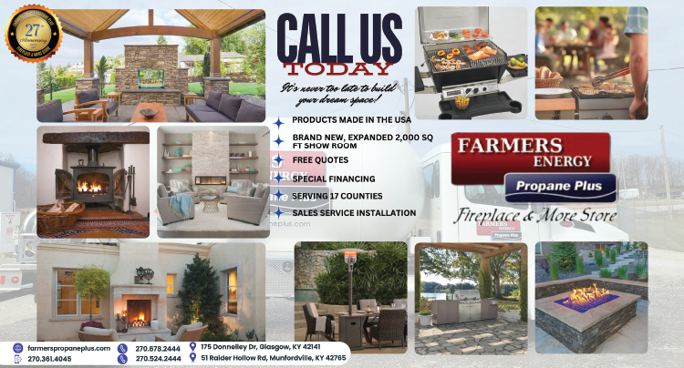 Farmers Energy Propane Plus... call us today and visit our Fireplace & More Store.