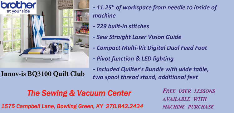 The best in sewing machine and vacuum sales and service at The Sewing & Vacuum Center.