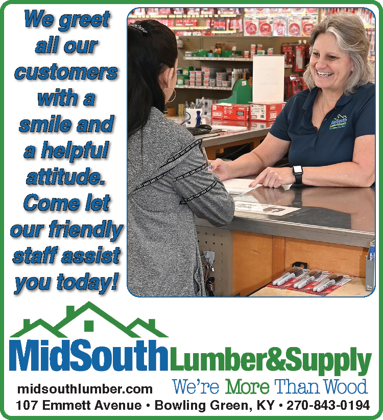 Come let the friendly staff assist you today at MidSouth Lumber.