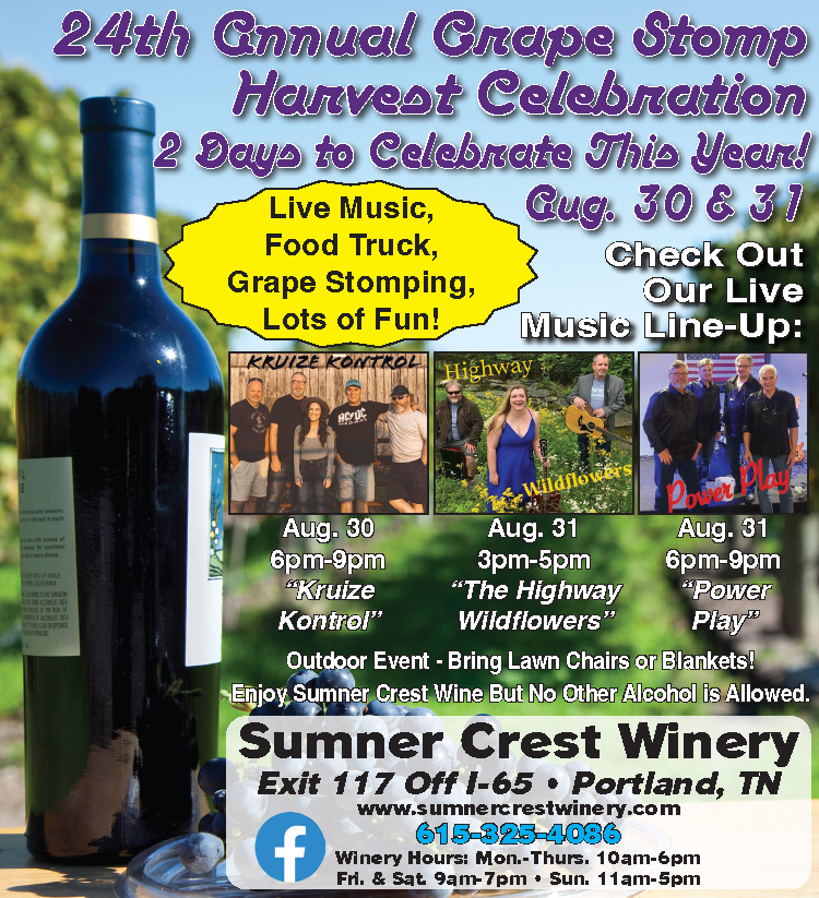 24th Annual Grape Stomp Harvest Celebration at Sumner Crest Winery