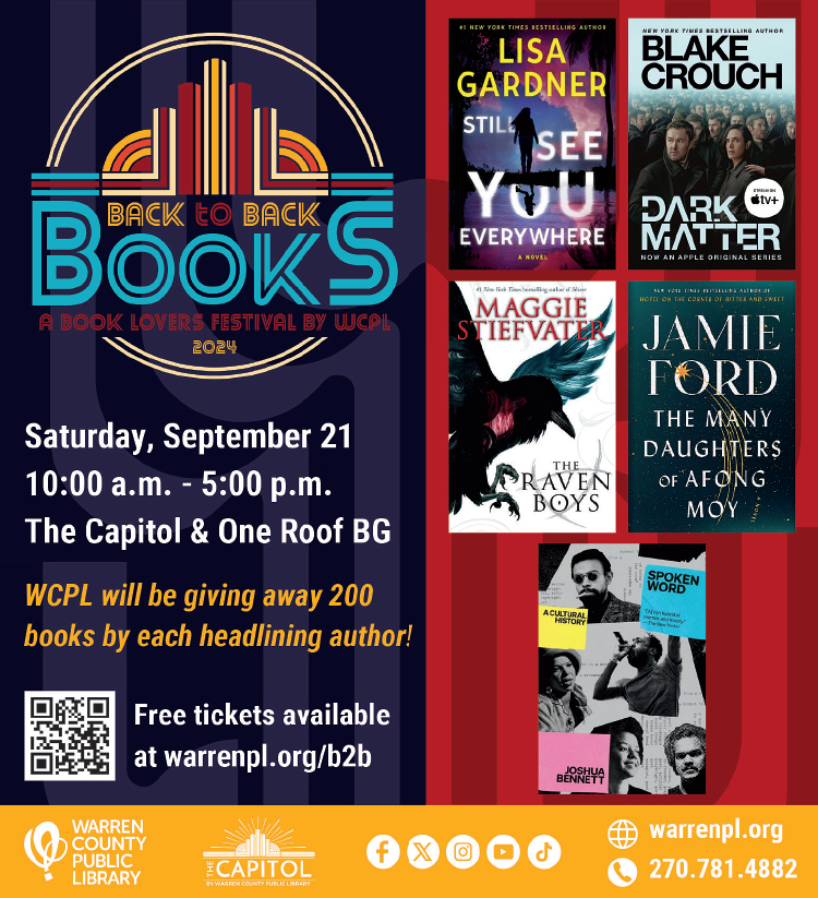 Don't miss Back to Back books at The Capitol. 