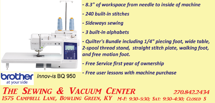 See all the great Brother machines at The Sewing & Vacuum Center