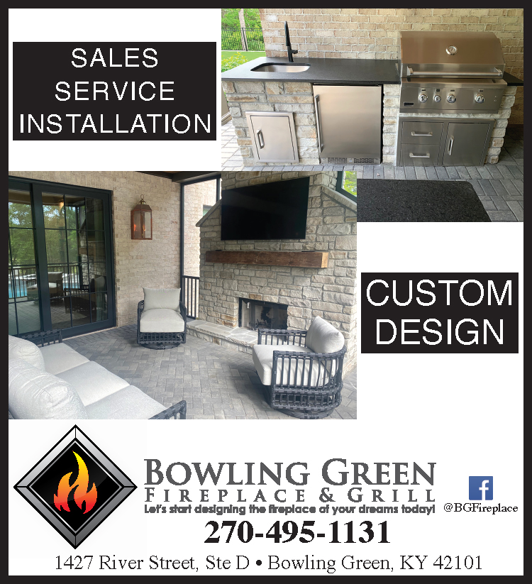 Custom design, sales, service, installation... all from Bowling Green Fireplace & Grill