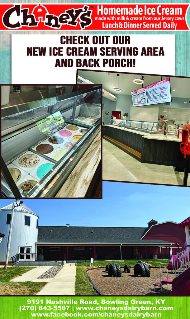 Check out the new ice cream serving area at Chaney's Dairy Barn