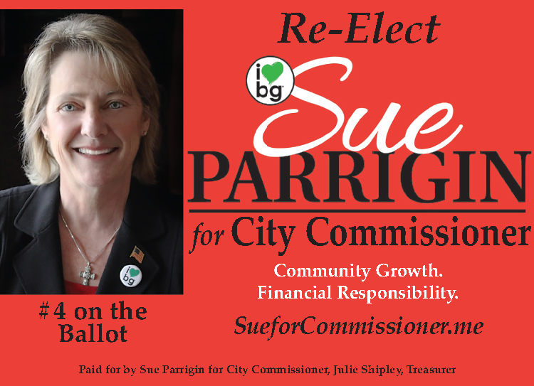 Re-Elect Sue Parrigin for City Commissioner