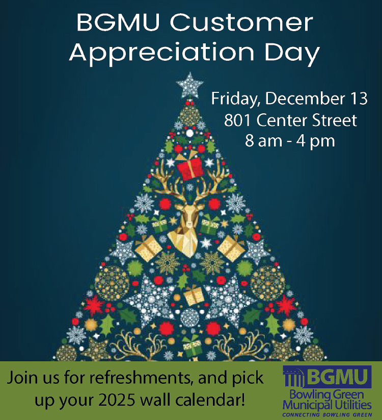 Don't miss BGMU Customer Appreciation Day Friday December 13th.