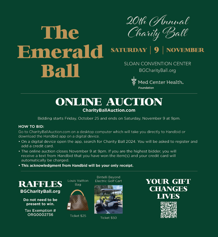 The Emerald Ball Charity online auction.