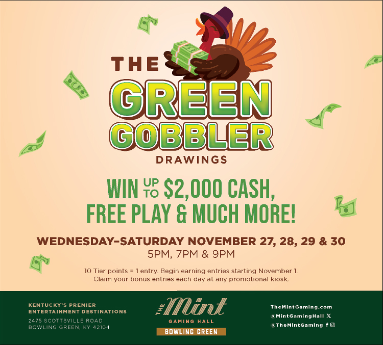 Great chances to win at The Mint Gaming Hall.