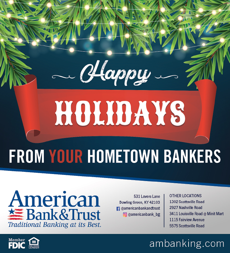 Happy Holidays from your hometown bankers at American Bank & Trust