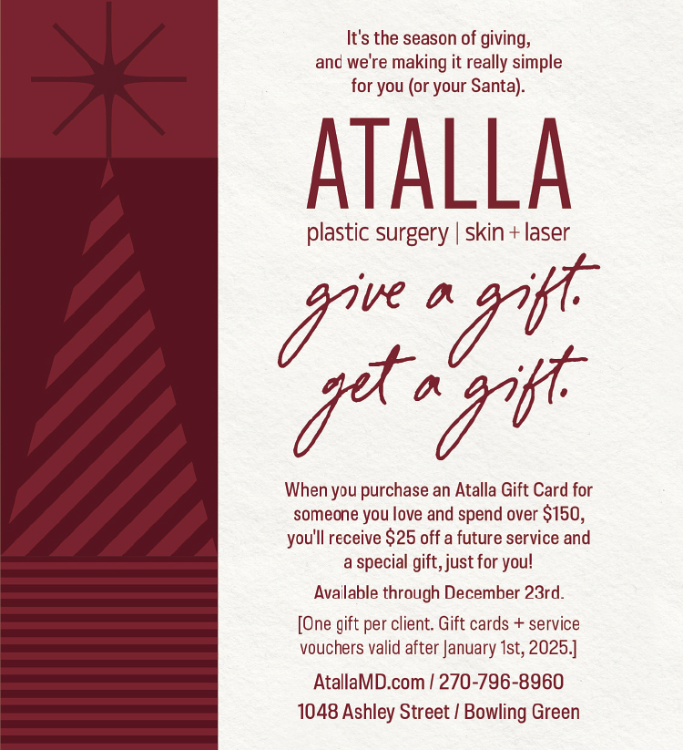 Give a gift... get a gift... from Atalla Plastic Surgery.