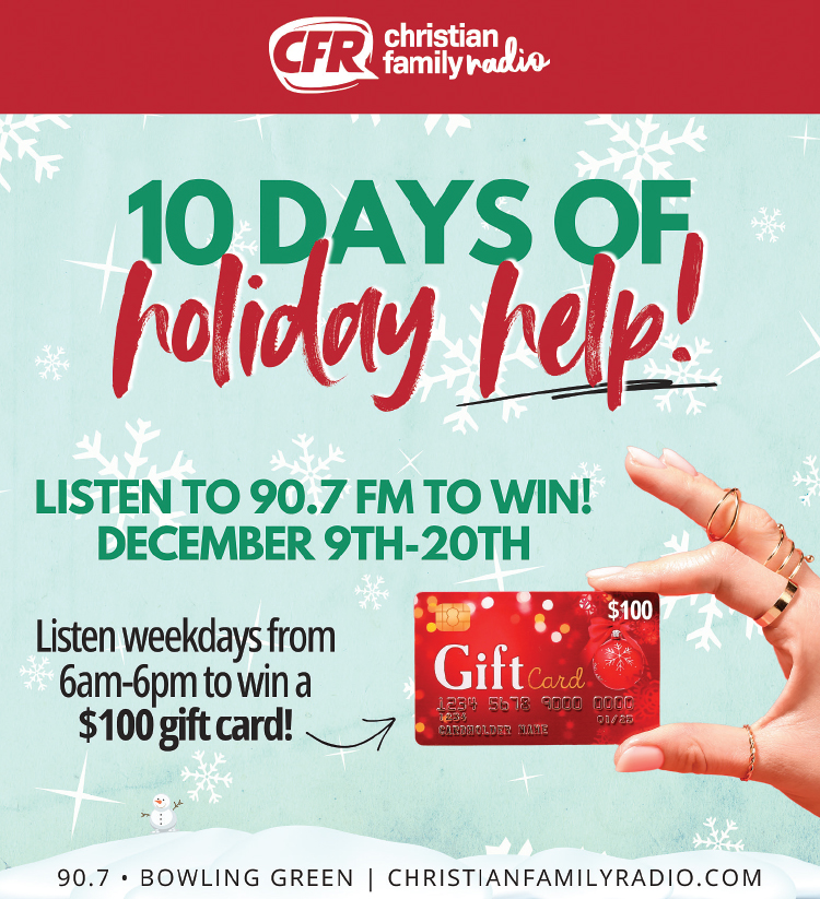 Listen and win a $100 Gift Card from Christian Family Radio.