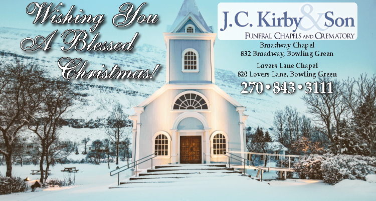 J. C. Kirby & Son wishing you a blessed Christmas.