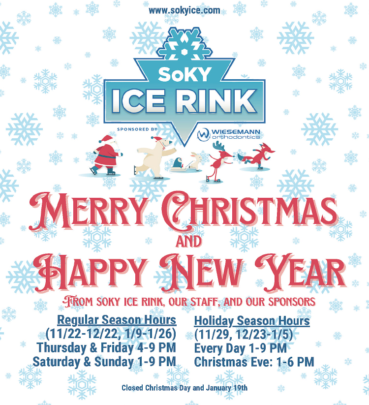 Happy Holidays from everyone at the SoKY Ice Rink.