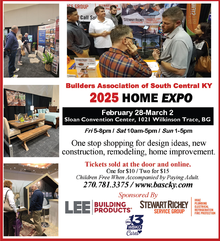 Visit the 2025 Builders Association of South Central Kentucky Home Expo.