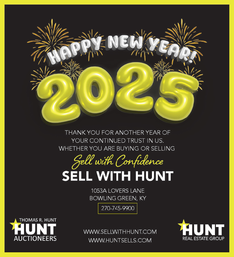 Happy New Year from the team at Hunt Auctioneers and Hunt Real Estate Group.