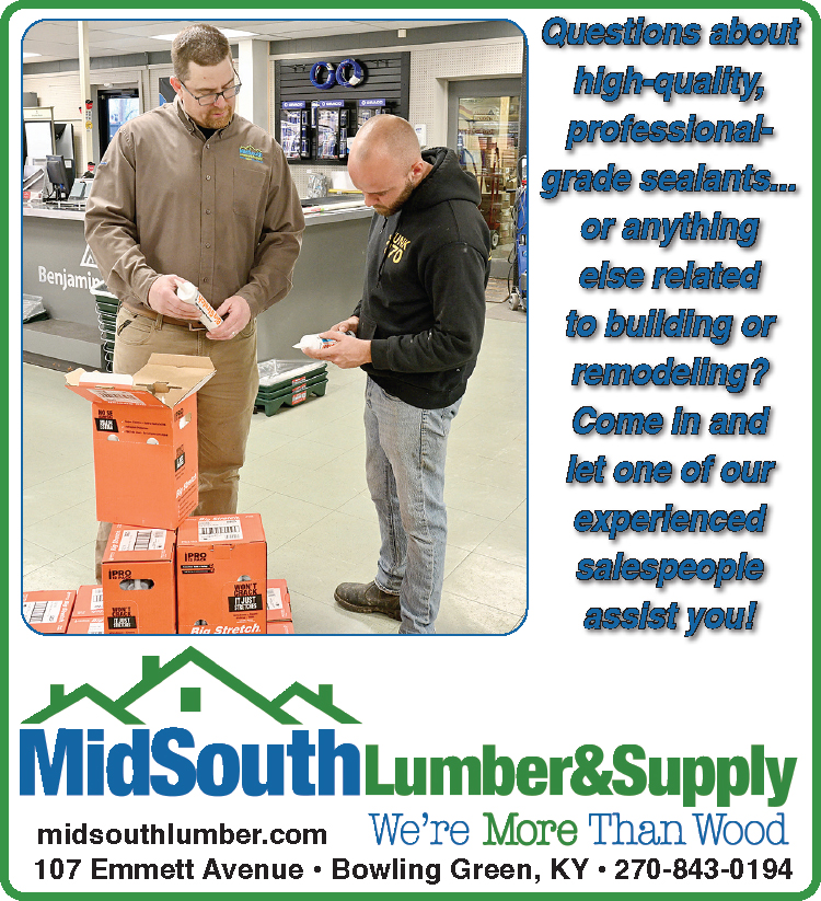 All your home renovation needs are available at MidSouth Lumber & Supply.