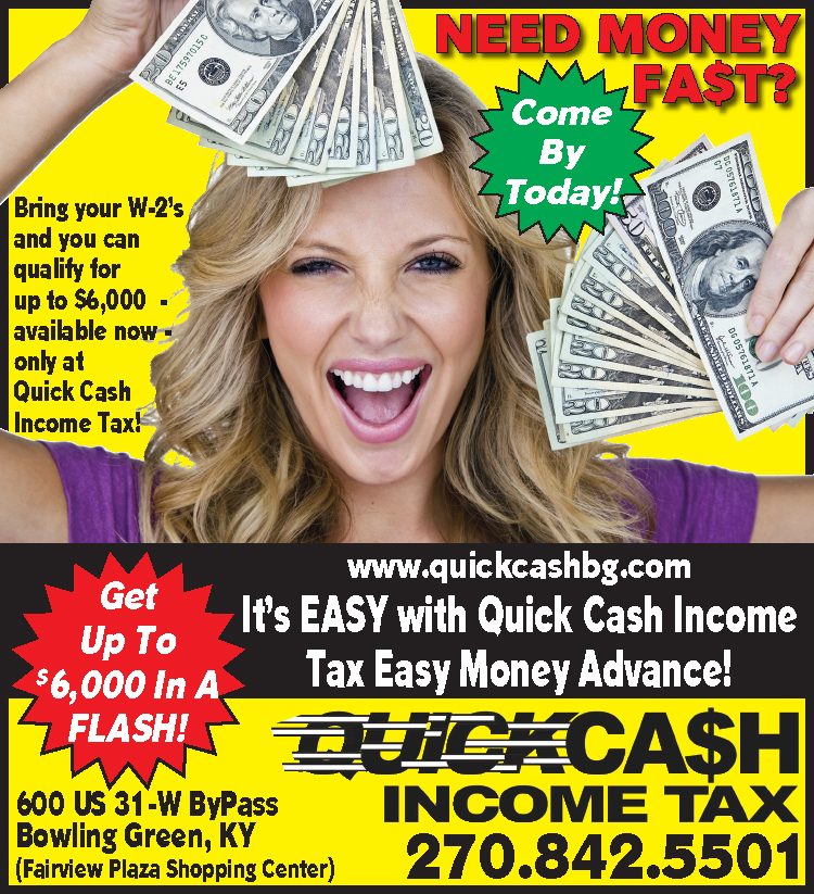 Need money fast? Get up to $6,000 in a flash at Quick Cash income Tax.