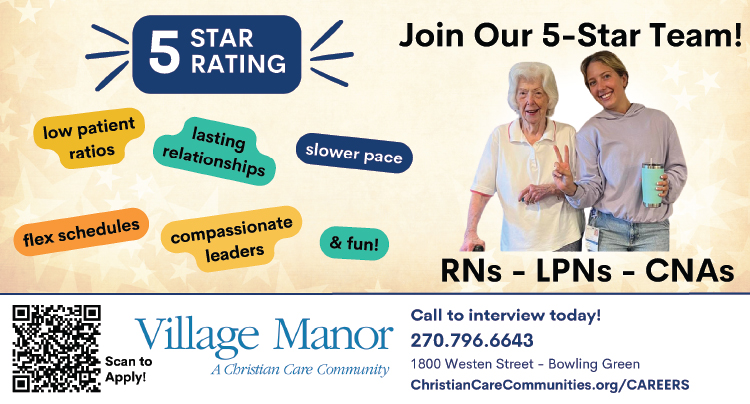 RNs, LPNs, CNAs... join the 5-Star Team at Village Manor.