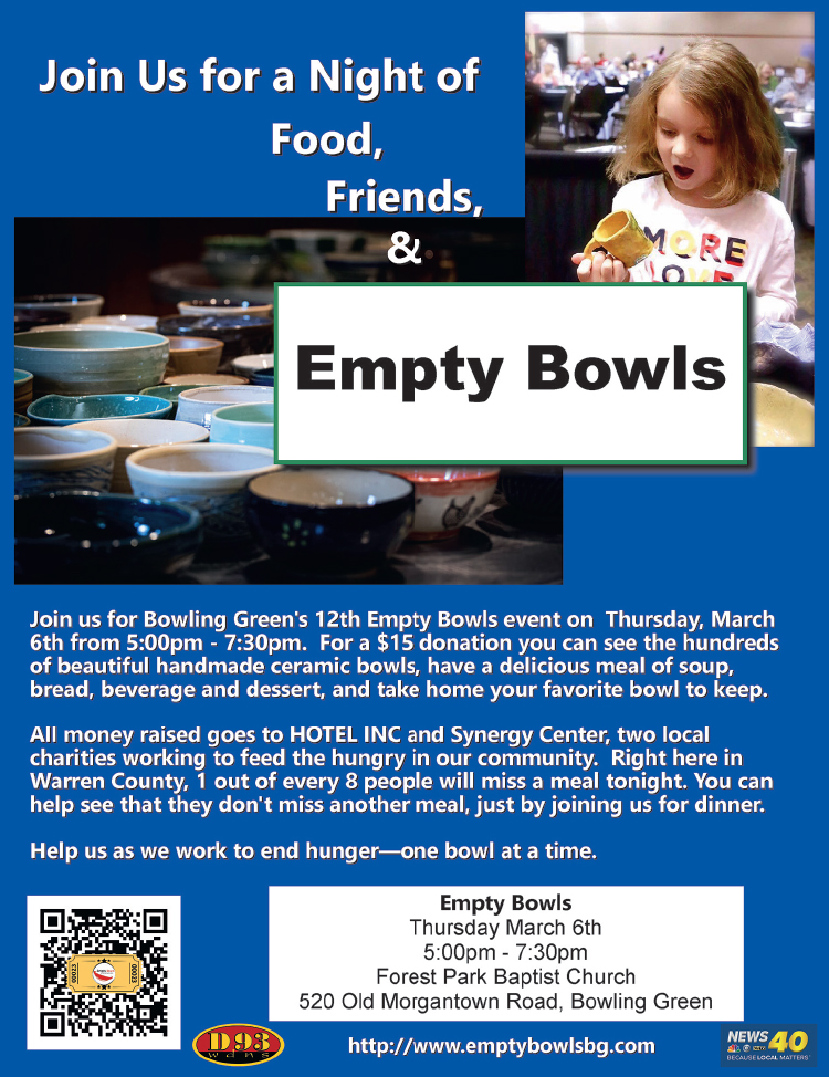 Empty Bowls... a night of food and friends. 