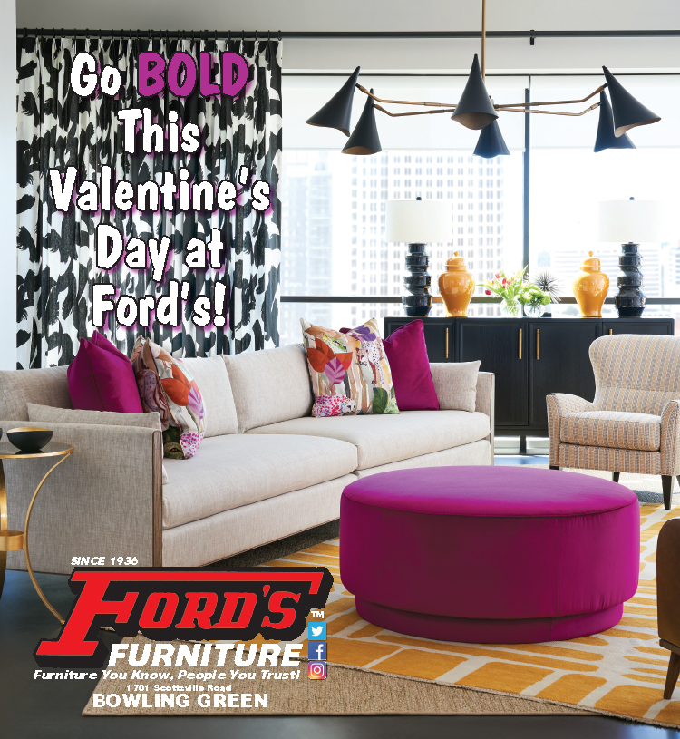 Go Bold this Valentine's Day at Ford's Furniture.