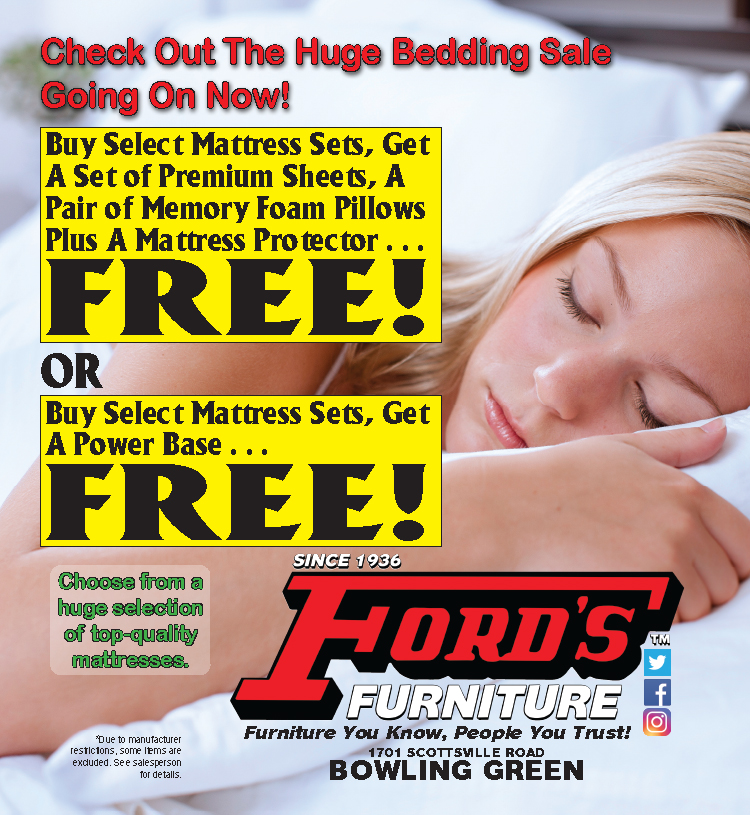 Free mattress power base with the purchase of select mattress sets... from Ford's Furniture.