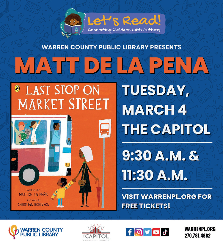 WCPL presents Matt De La Pena at The Capitol.