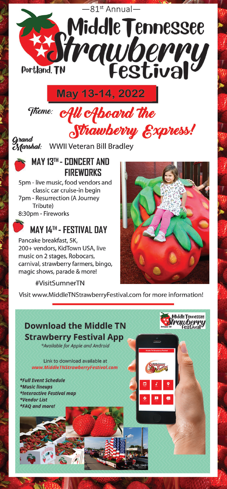 Portland celebrates 81st Annual Middle Tennessee Strawberry Festival